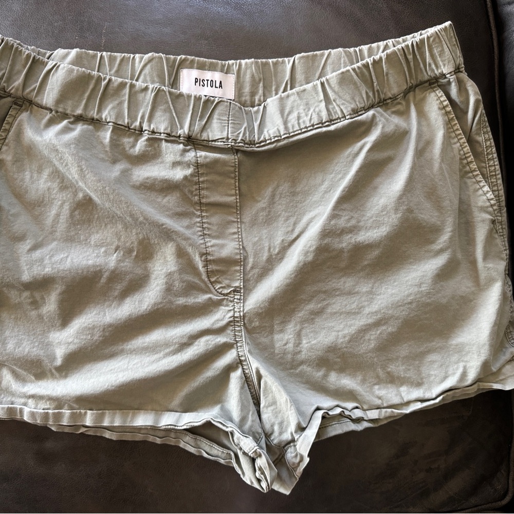 Pistola Light Green/ Sage Green Casual Shorts